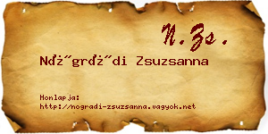 Nógrádi Zsuzsanna névjegykártya