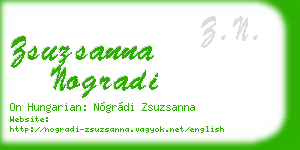 zsuzsanna nogradi business card
