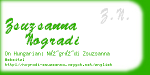 zsuzsanna nogradi business card